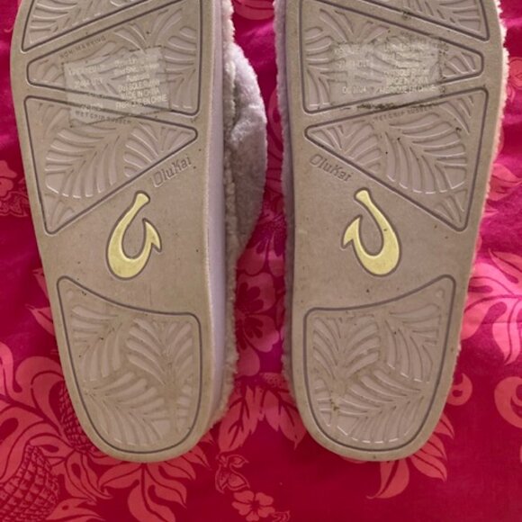 OLUKAI KIPE'A HEU LILAC SHEERLING FLIP FLOPS SANDALS HAWAII INSPIRED NICE COZY 9 - Picture 11 of 12